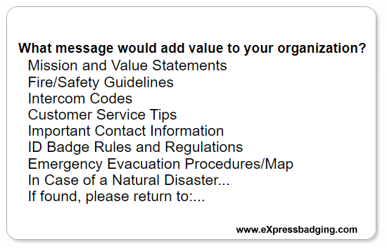 back side of a badge ideas