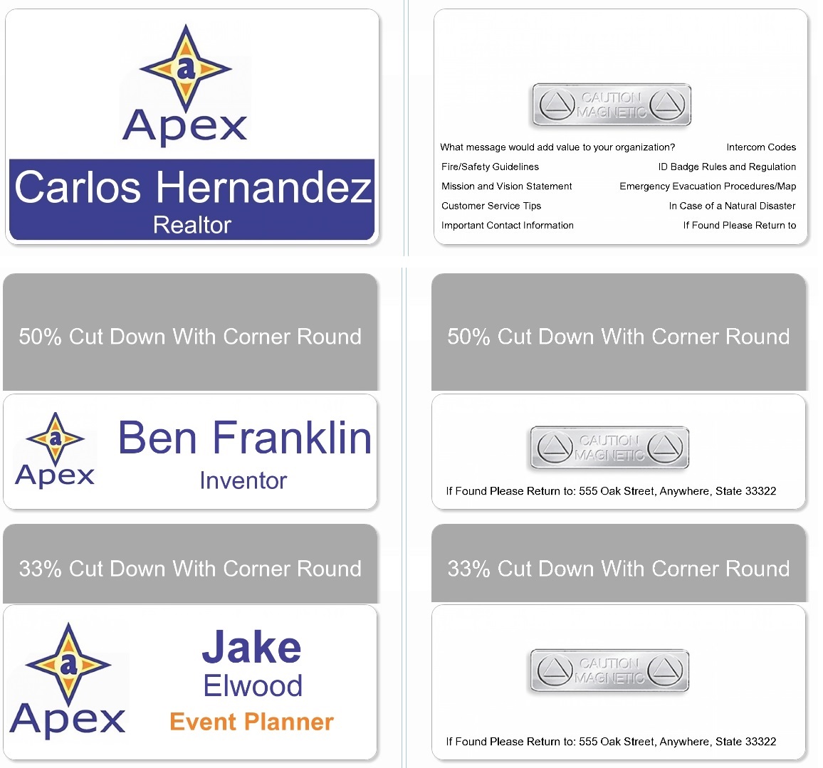 name tag options