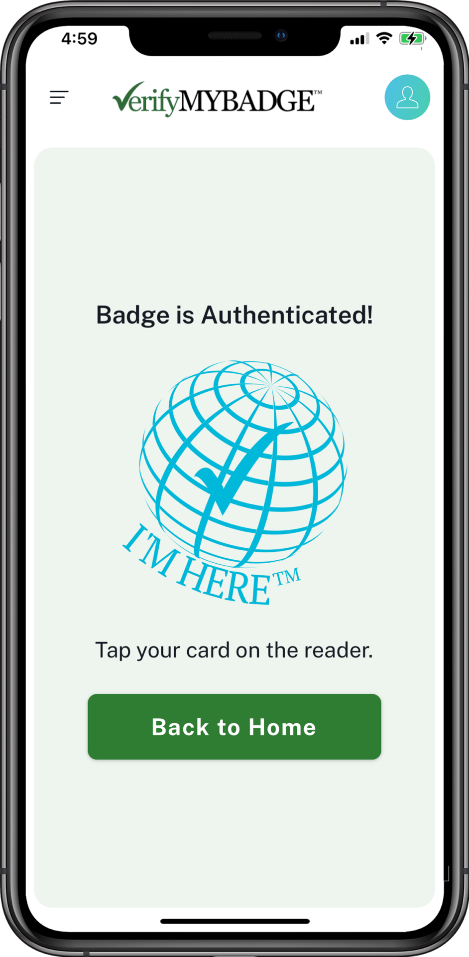 vmb phone authenicated two factor badging success
