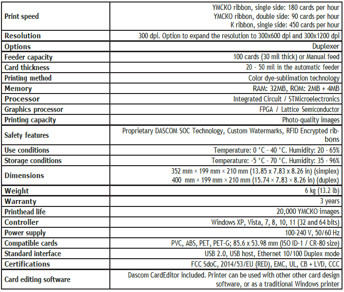 Dascom DC-2300 Card Printer - Dual Side - Image 3