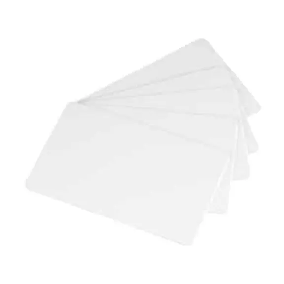 PVC BLANK REWRITABLE CARDS (BLUE) - 30 MIL - 1 pack of 100 cards