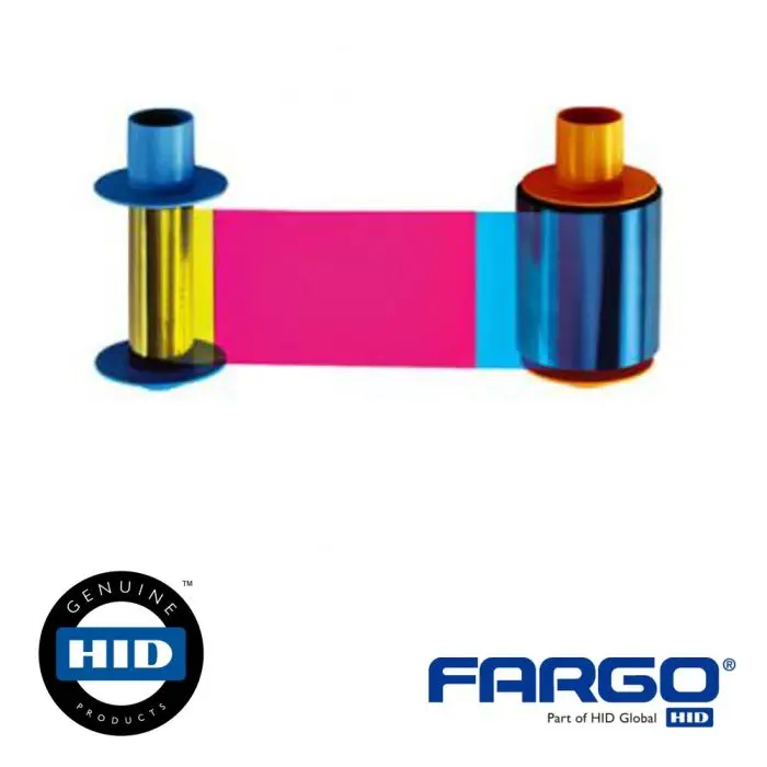 HID FARGO 045230 YMCKO Full-Color Ribbon – 700 Prints – DTC4500e